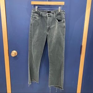 Mother Insider Crop Step Fray